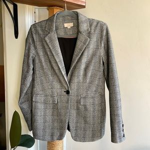 Loft blazer size 4 Glen plaid, lightly lined